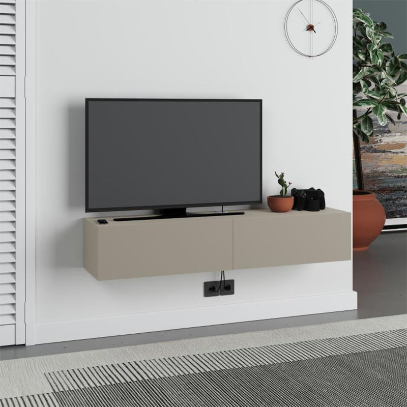 Έπιπλο Τηλεόρασης Επιτοίχιο Francy Χρώμα Sandstone 135x31,7x25