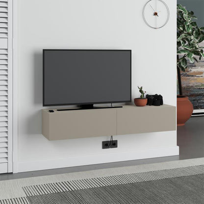 Έπιπλο Τηλεόρασης Επιτοίχιο Francy Χρώμα Sandstone 135x31,7x25