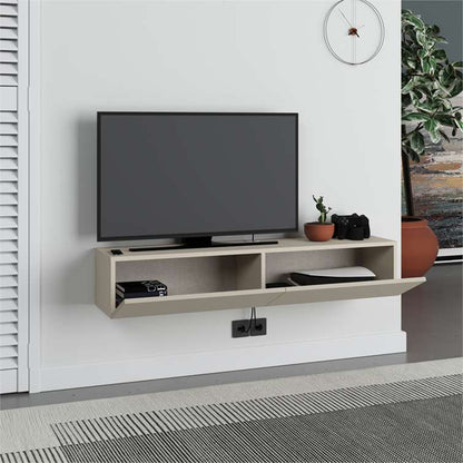 Έπιπλο Τηλεόρασης Επιτοίχιο Francy Χρώμα Sandstone 135x31,7x25