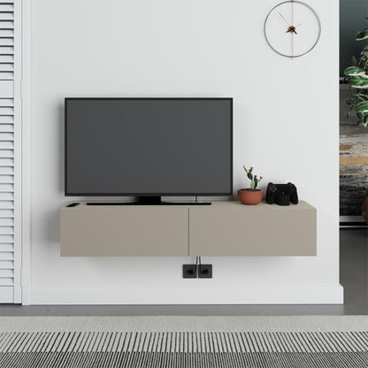 Έπιπλο Τηλεόρασης Επιτοίχιο Francy Χρώμα Sandstone 135x31,7x25