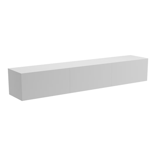 Έπιπλο Τηλεόρασης Επιτοίχιο με LED Rival Λευκό 180x35x30