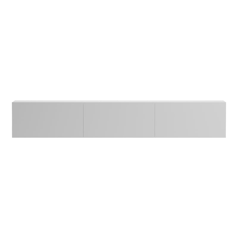 Έπιπλο Τηλεόρασης Επιτοίχιο με LED Rival Λευκό 180x35x30