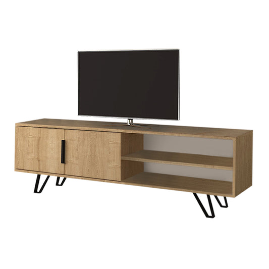 Έπιπλο Τηλεόρασης Foot από Μελαμίνη Χρώμα Sonoma 160x35x49