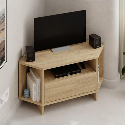 Έπιπλο Τηλεόρασης Γωνιακό Viva Χρώμα Sapphire Oak 95,7x35,4x45