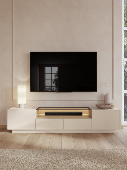 Έπιπλο Τηλεόρασης Hori Μπεζ Ανοιχτό 203x39x43