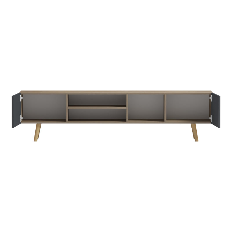 Έπιπλο Τηλεόρασης Osclo Sonoma-Ανθρακί 160x30x53.5