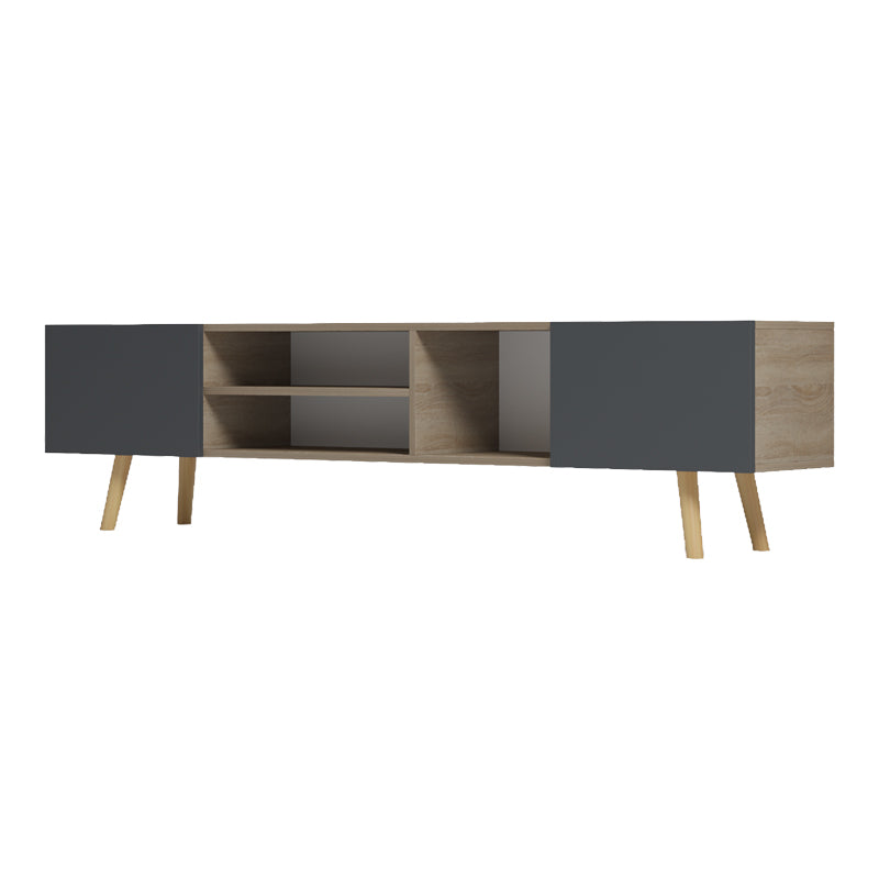 Έπιπλο Τηλεόρασης Osclo Sonoma-Ανθρακί 160x30x53.5