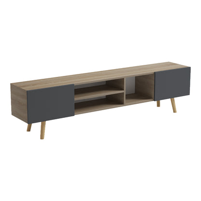 Έπιπλο Τηλεόρασης Osclo Sonoma-Ανθρακί 160x30x53.5