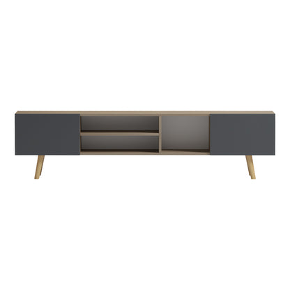 Έπιπλο Τηλεόρασης Osclo Sonoma-Ανθρακί 160x30x53.5