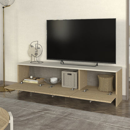 Έπιπλο Τηλεόρασης Rebel Χρώμα Rota Oak - Sandstone 150x35x45