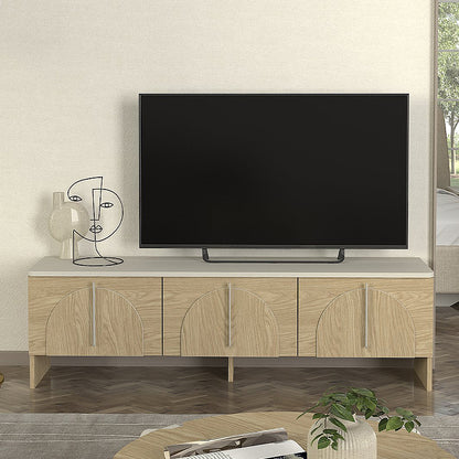Έπιπλο Τηλεόρασης Rebel Χρώμα Rota Oak - Sandstone 150x35x45