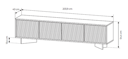 Έπιπλο Τηλεόρασης Sebi 203.9x40x54.4