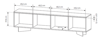 Έπιπλο Τηλεόρασης Sebi 203.9x40x54.4