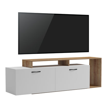 Έπιπλο Τηλεόρασης Tobler σε Oak- Λευκή Απόχρωση 170x40x53