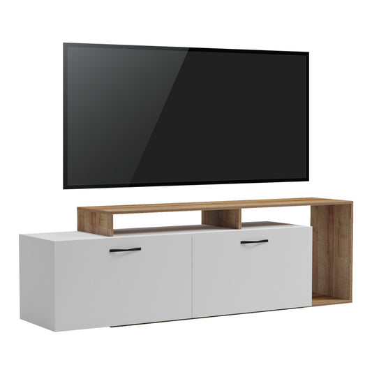 Έπιπλο Τηλεόρασης Tobler σε Oak- Λευκή Απόχρωση 170x40x53
