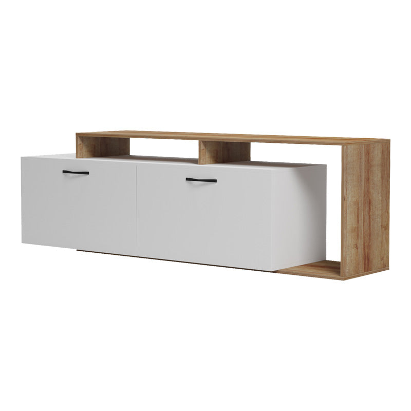 Έπιπλο Τηλεόρασης Tobler σε Oak- Λευκή Απόχρωση 170x40x53