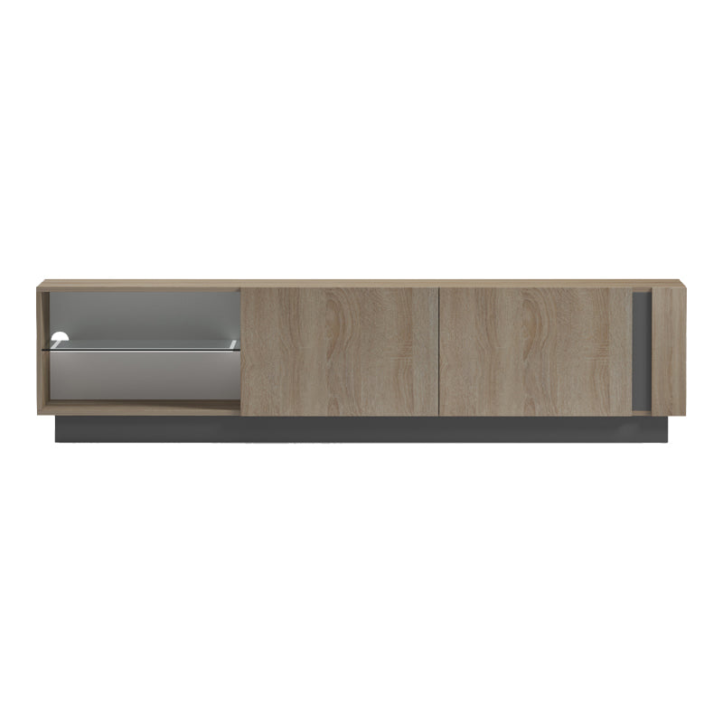 Έπιπλο Τηλεόρασης με LED Vario Sonoma - Ανθρακί 185.6x35x45