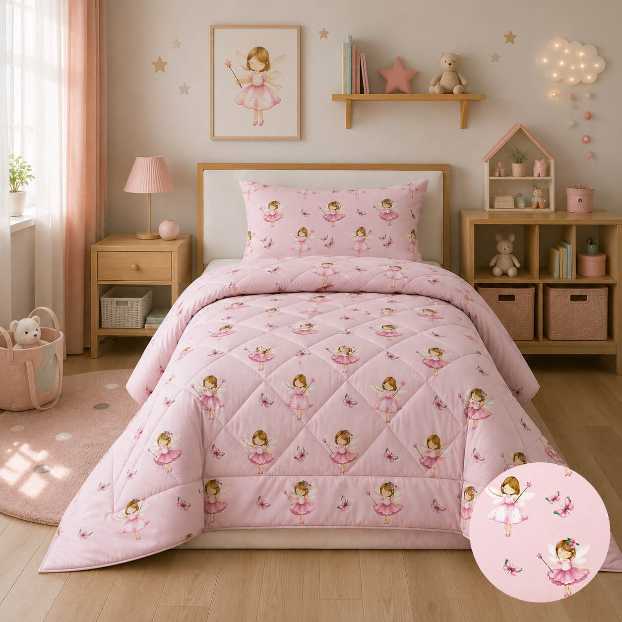 Πάπλωμα Παιδικό 100% Cotton Fairytale Girls