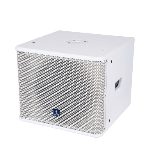 FDB ES112SA 98007 Facilities Speaker - Ενεργό Αυτοενισχυόμενο Ηχείο Subwoofer Εγκαταστάσεων Επιδαπέδιο με Ψηφιακό Ενισχυτή BA1.6 AC 220V/50-60Hz - 600W RMS (1400W Peak) - 1 x 12" Inches LF - IP20 - Λευκό - Μ44.5 x Π44.5 x Υ37.5