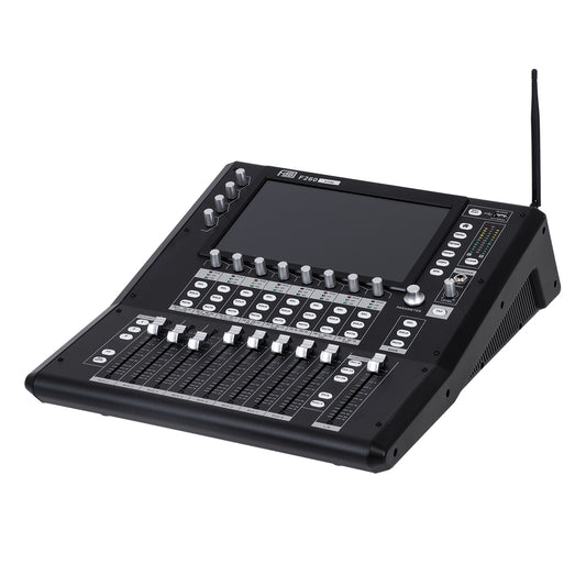 FDB F260 98023 Multifunctional Digital Mixer Audio Console 24Ch - Επαγγελματική Ψηφιακή Κονσόλα Ήχου 16Ch Audio In / 8Ch Audio Out / 8Ch BUS Out - Οθόνη Αφής 10" HD - Wifi Smart System - UDP - AC 220V/50-60Hz - IP20 - Μαύρο - Μ38 x Π49 x Υ14