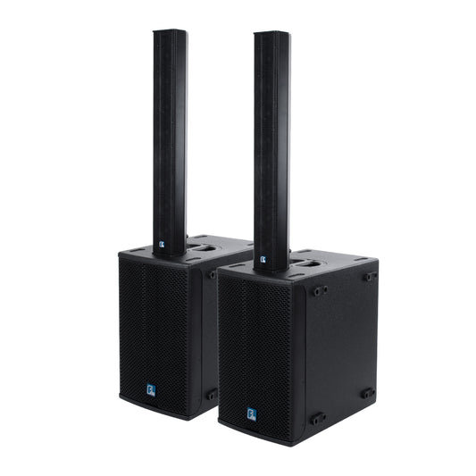 FDB K803+K112BAS 98024-98025-SET PA Column System - Ενεργό Αυτοενισχυόμενο Σετ Ηχείων & Subwoofer Column Κολωνάτο με Ψηφιακό Ενισχυτή FA2.36 AC 220V/50-60Hz - 600W RMS/8Ω + 400W RMS/8Ω (4000W Peak) - IP20 - Μαύρο