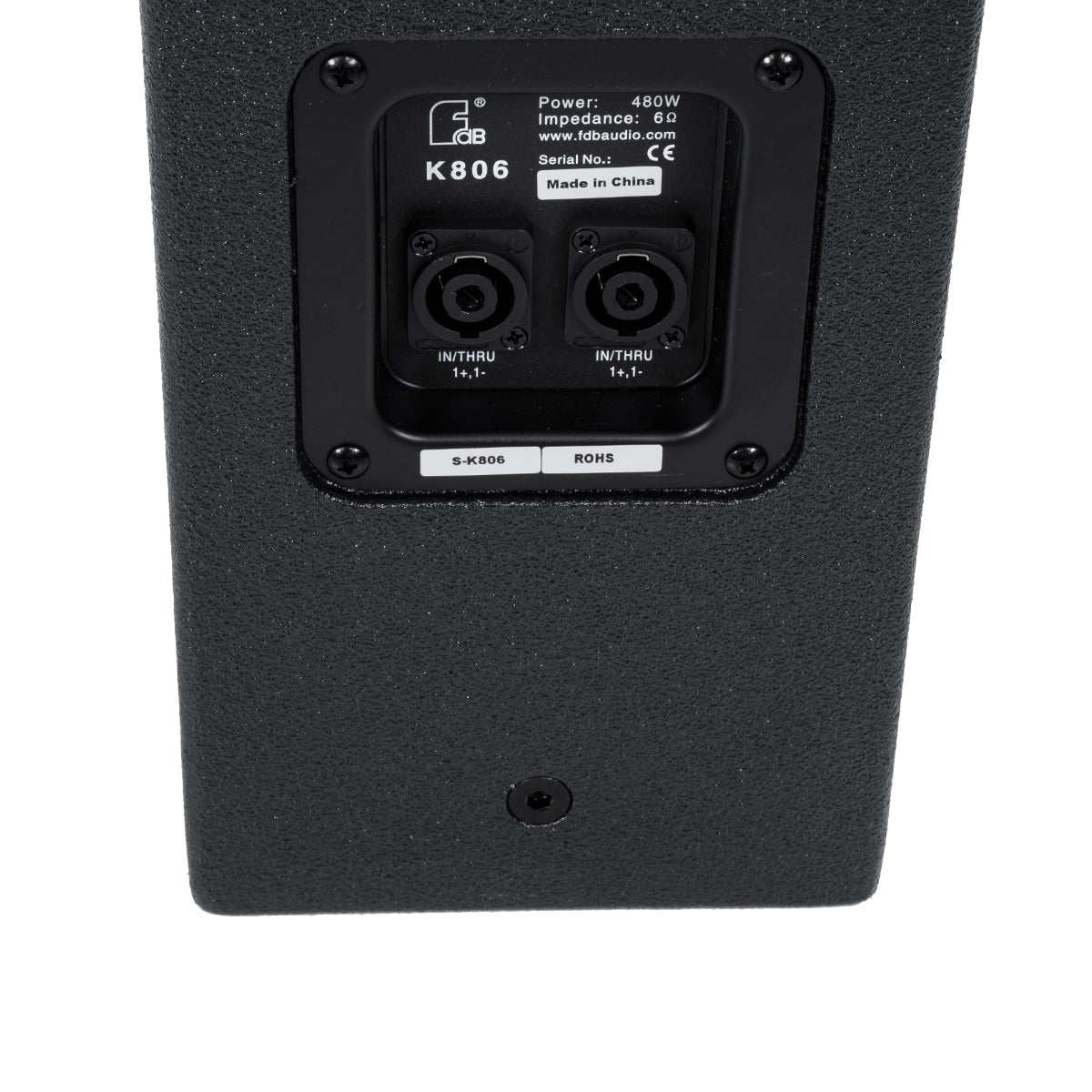 FDB K806 98027 PA Speaker - Παθητικό Ηχείο Column Κολωνάτο Επιτοίχιο & Επιδαπέδιο 6Ω - 480W RMS (1920W Peak) - 6 x 6" Inches Mid & 2 x 1.7" Inches HF - IP20 - Μαύρο - Μ15.8 x Π24.2 x Υ129