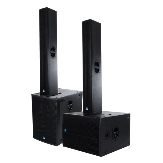 FDB K806+K118BAS 98027-98028-SET PA Column System - Ενεργό Αυτοενισχυόμενο Σετ Ηχείων & Subwoofer Column Κολωνάτο με Ψηφιακό Ενισχυτή SA2.68 AC 220V/50-60Hz -1200W RMS/4Ω + 960W RMS/6Ω (8640W Peak) - IP20 - Μαύρο