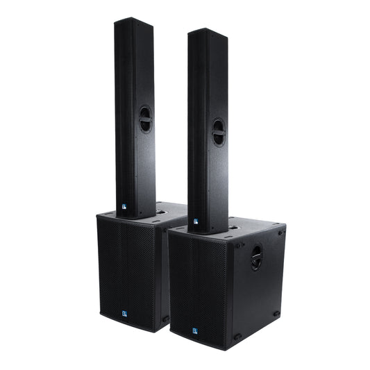 FDB K806+K118BAS 98027-98028-SET PA Column System - Ενεργό Αυτοενισχυόμενο Σετ Ηχείων & Subwoofer Column Κολωνάτο με Ψηφιακό Ενισχυτή SA2.68 AC 220V/50-60Hz -1200W RMS/4Ω + 960W RMS/6Ω (8640W Peak) - IP20 - Μαύρο