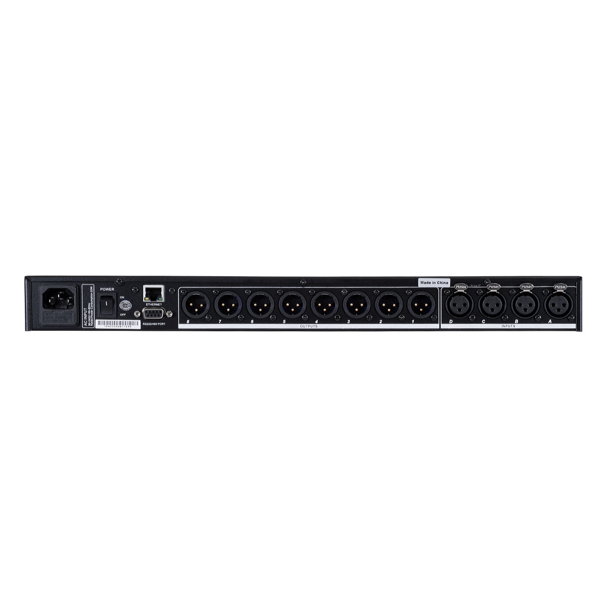 FDB US4803 98021 Audio Processor - Επαγγελματικός Επεξεργαστής Ήχου 4in & 8out - 32-bit DSP SHARC Processor - Frequency Response 20Hz-20Khz DR115DBu - AC 220V/50-60Hz - IP20 - Μαύρο - Μ48.2 x Π20.5 x Υ4.4