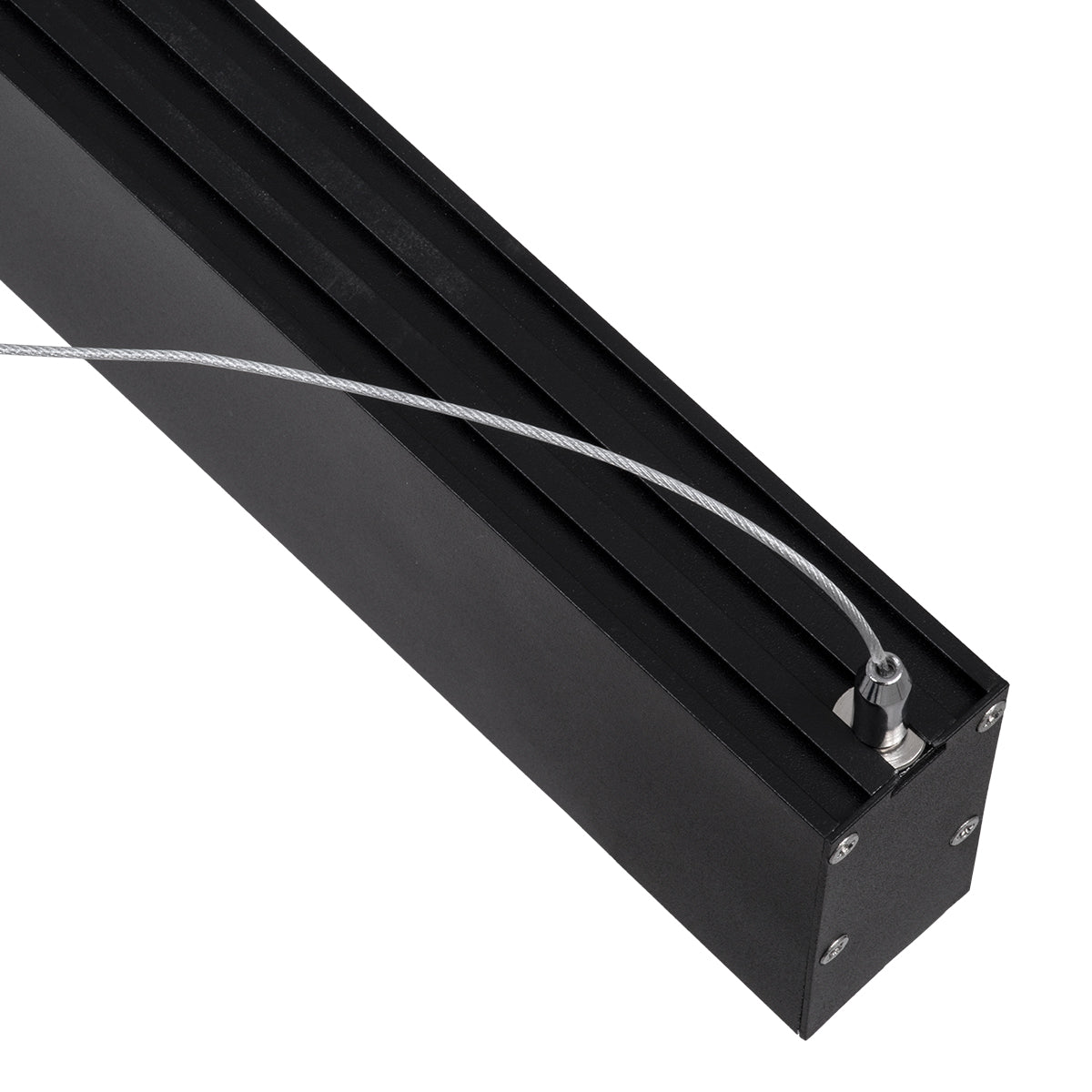 FELIX 61028-P Γραμμικό Κρεμαστό Φωτιστικό Linear LED CCT 54W 6500lm 120° AC 220-240V Μ120 x Π3.5 x Υ7cm - Εναλλαγή Φωτισμού μέσω Τηλεχειριστηρίου All In One Ψυχρό 6000k+Φυσικό 4500k+Θερμό 2700k Dimmable - Μαύρο