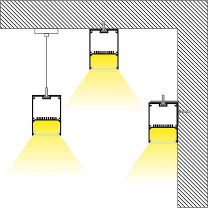 FELIX 61028-S Γραμμικό Φωτιστικό Οροφής Linear LED CCT 54W 6500lm 120° AC 220-240V Μ120 x Π3.5 x Υ7cm - Εναλλαγή Φωτισμού μέσω Τηλεχειριστηρίου All In One Ψυχρό 6000k+Φυσικό 4500k+Θερμό 2700k Dimmable - Μαύρο