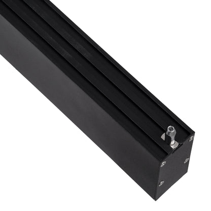 FELIX 61028-S Γραμμικό Φωτιστικό Οροφής Linear LED CCT 54W 6500lm 120° AC 220-240V Μ120 x Π3.5 x Υ7cm - Εναλλαγή Φωτισμού μέσω Τηλεχειριστηρίου All In One Ψυχρό 6000k+Φυσικό 4500k+Θερμό 2700k Dimmable - Μαύρο