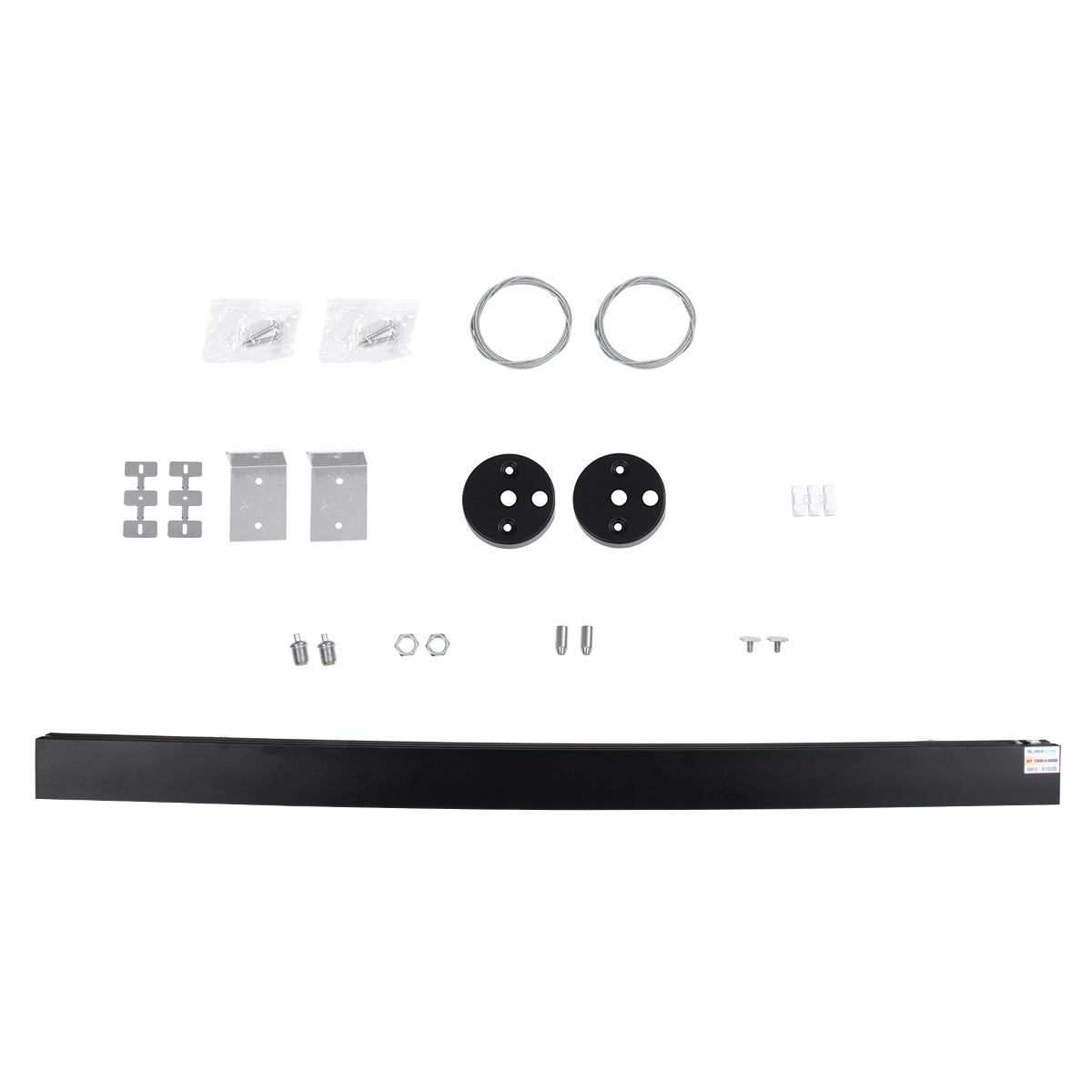FELIX 61028-W Γραμμικό Φωτιστικό Τοίχου - Απλίκα Linear LED CCT 54W 6500lm 120° AC 220-240V Μ120 x Π3.5 x Υ7cm - Εναλλαγή Φωτισμού μέσω Τηλεχειριστηρίου All In One Ψυχρό 6000k+Φυσικό 4500k+Θερμό 2700k Dimmable - Μαύρο