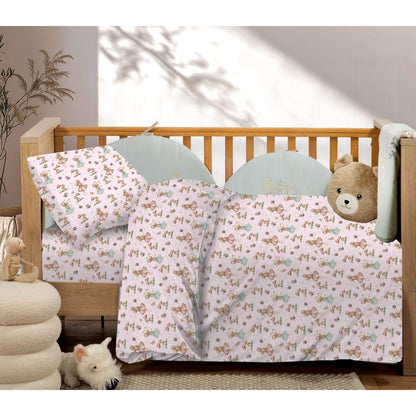 Βρεφικά Σετ Σεντόνι Κούνιας με Λάστιχο Fairy Girl