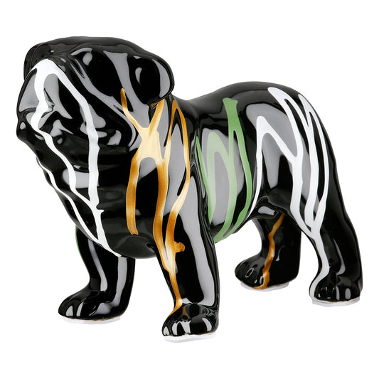 Figure Dog Ceramic Black 22x10x16