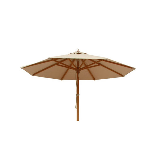 Fiji Ομπρέλα ALU. Teak-Polyester Μπεζ 200x200εκ
