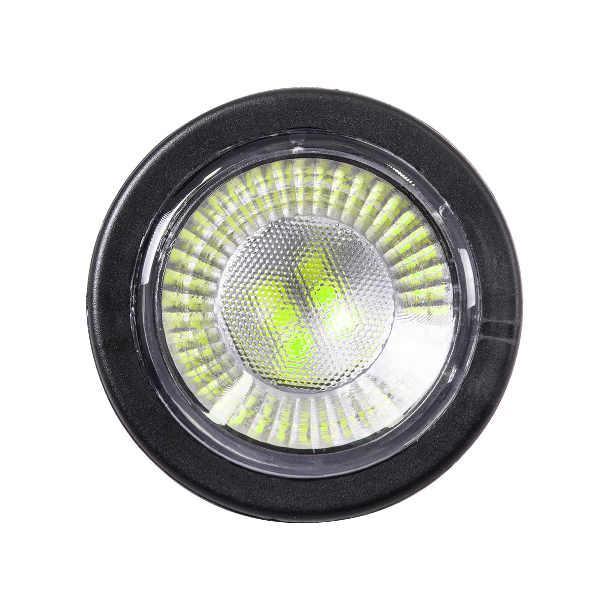 GARDENINI 61547 Επιφανειακό Φωτιστικό Σποτ Κήπου LED 5W 550lm 38° DC 24V IP68 Υψηλής Αντοχής ABS IK06 Φ7 x Υ14.5cm - Πράσινο 550nm Dimmable - Μαύρο - Bridgelux Chip