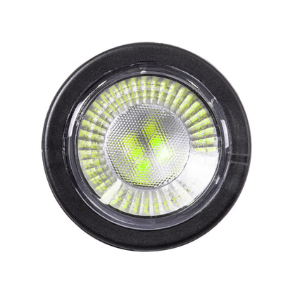 GARDENINI 61547 Επιφανειακό Φωτιστικό Σποτ Κήπου LED 5W 550lm 38° DC 24V IP68 Υψηλής Αντοχής ABS IK06 Φ7 x Υ14.5cm - Πράσινο 550nm Dimmable - Μαύρο - Bridgelux Chip