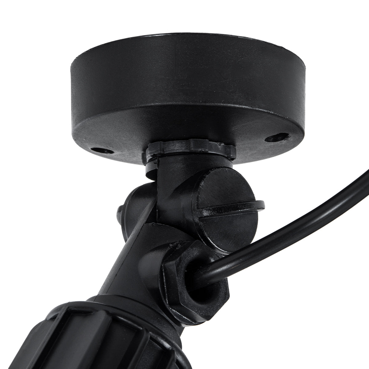 GARDENINI 61547 Επιφανειακό Φωτιστικό Σποτ Κήπου LED 5W 550lm 38° DC 24V IP68 Υψηλής Αντοχής ABS IK06 Φ7 x Υ14.5cm - Πράσινο 550nm Dimmable - Μαύρο - Bridgelux Chip