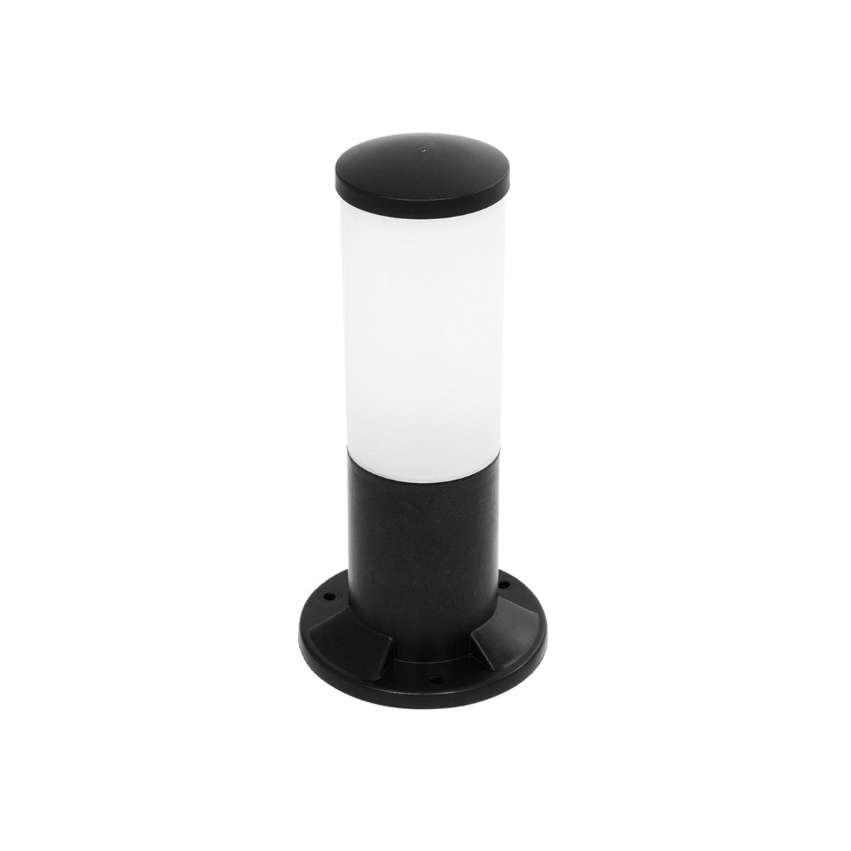 GARDENIO 203-0249 Μοντέρνο Επιδαπέδιο Φωτιστικό Κολωνάκι Κήπου Μονόφωτο 1 x E27 IP44 Μαύρο Πλαστικό - Μ15 x Π15 x Υ31