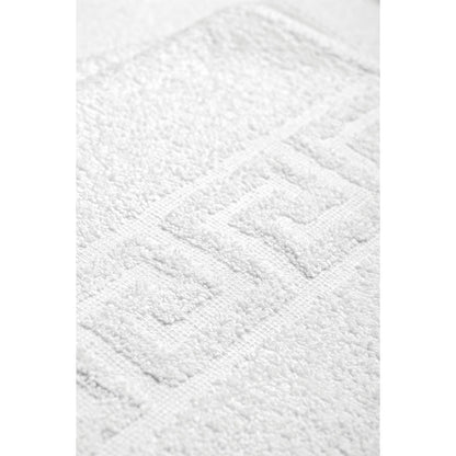 Πετσέτα Μπάνιου Ξενοδοχείου Gentle 500gsm Greek Border Art Ε3009 100% Cotton 70x140εκ Λευκό