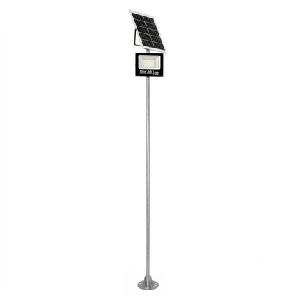 HELIOS-280 GLB-000-0001 Galvanized Metal Lighting Pole for Outdoor Photovoltaic Floodlight - Silver Galvanized - L35 × W25 × H280