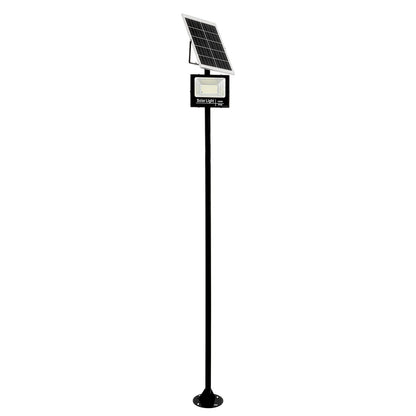 HELIOS-280 GLB-000-0002 Galvanized Steel Lighting Pole for Outdoor Solar Floodlight - RAL 9005 Matte Black - L35 × W25 × H280