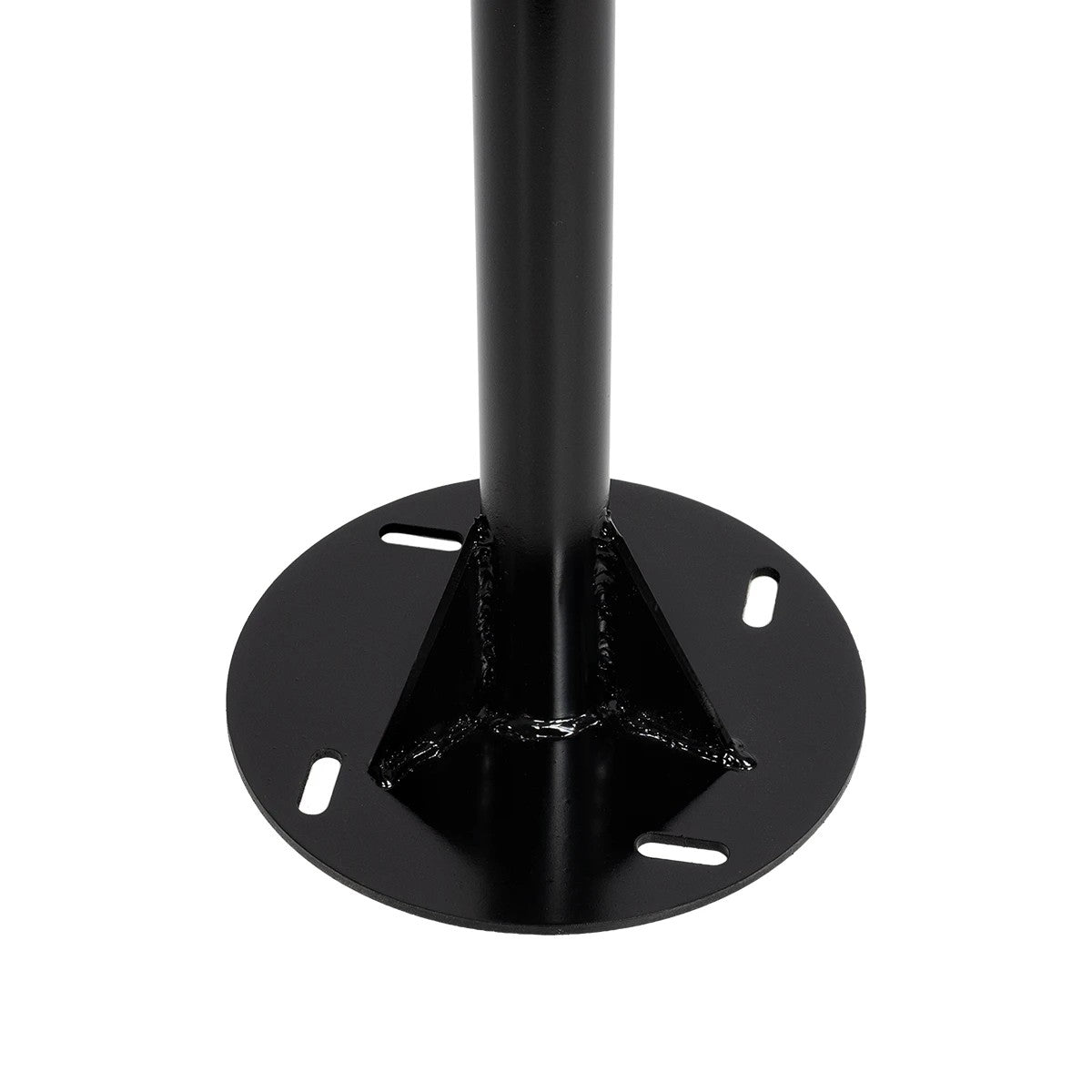 HELIOS-280 GLB-000-0002 Galvanized Steel Lighting Pole for Outdoor Solar Floodlight - RAL 9005 Matte Black - L35 × W25 × H280