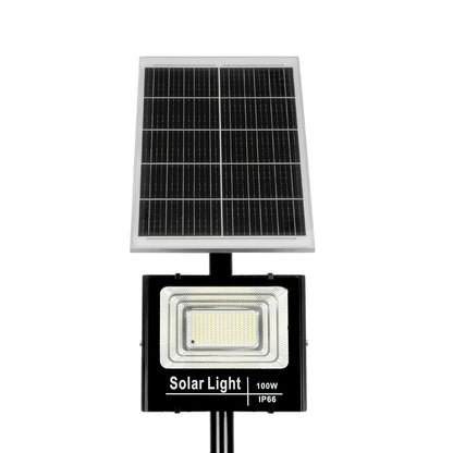 HELIOS-280 GLB-000-0002 Galvanized Steel Lighting Pole for Outdoor Solar Floodlight - RAL 9005 Matte Black - L35 × W25 × H280