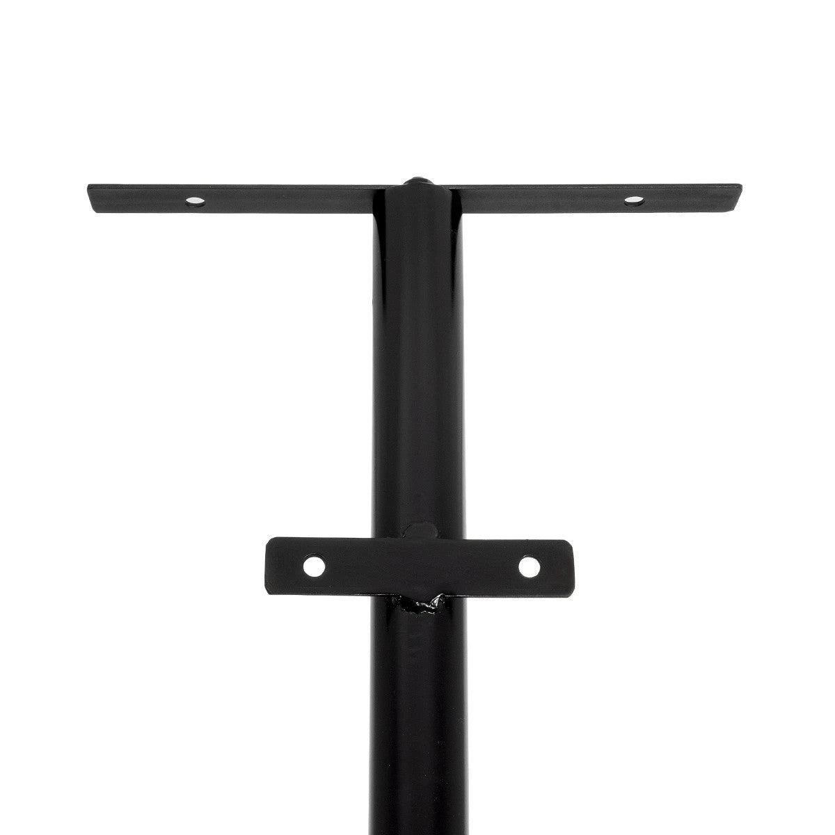 HELIOS-280 GLB-000-0002 Galvanized Steel Lighting Pole for Outdoor Solar Floodlight - RAL 9005 Matte Black - L35 × W25 × H280