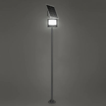 HELIOS-280 GLB-000-0003 Galvanized Steel Lighting Pole for Outdoor Solar Floodlight - RAL 7016 Anthracite Grey - L35 × W25 × H280