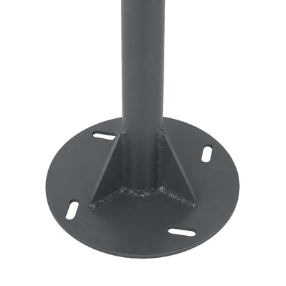 HELIOS-280 GLB-000-0003 Galvanized Steel Lighting Pole for Outdoor Solar Floodlight - RAL 7016 Anthracite Grey - L35 × W25 × H280