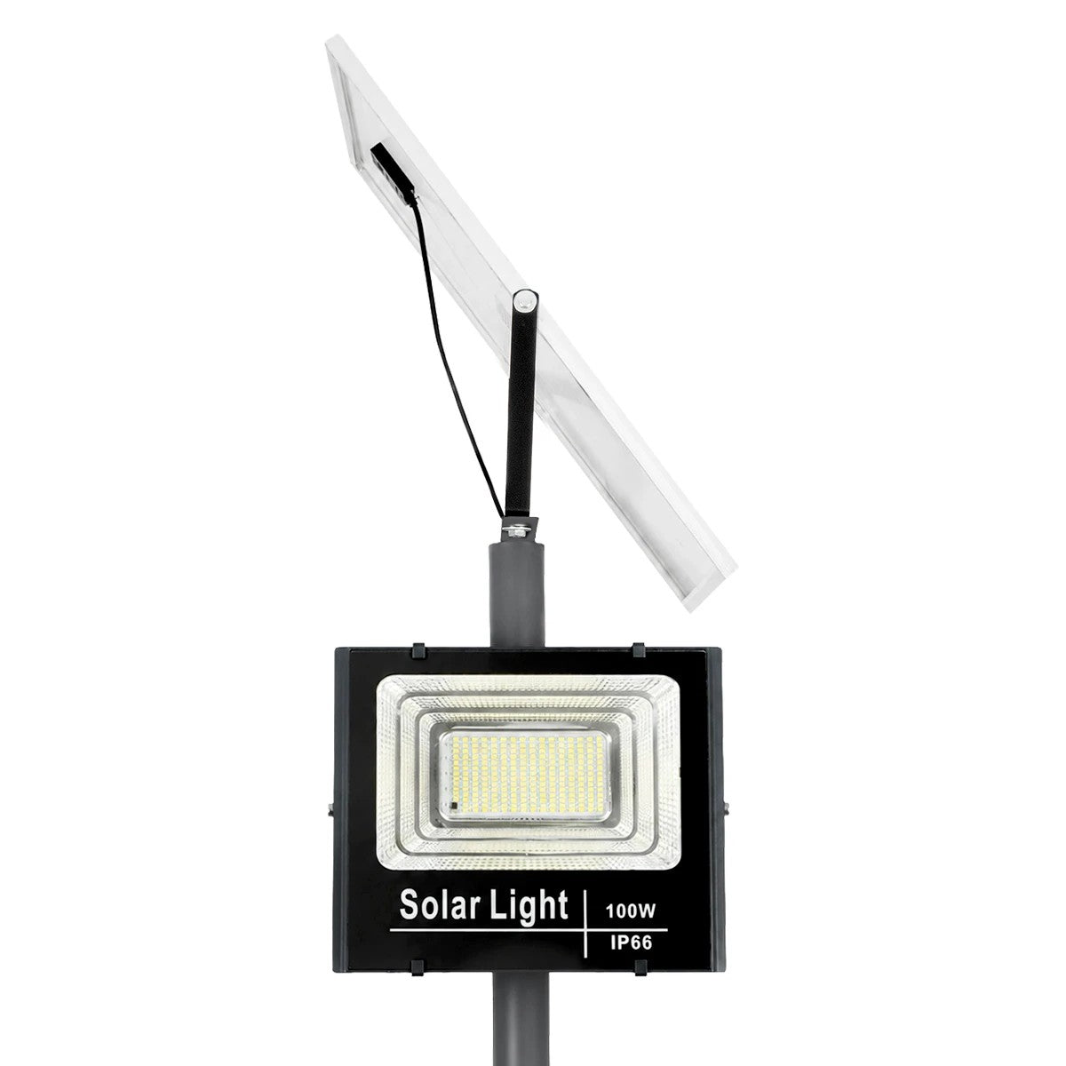 HELIOS-280 GLB-000-0003 Galvanized Steel Lighting Pole for Outdoor Solar Floodlight - RAL 7016 Anthracite Grey - L35 × W25 × H280