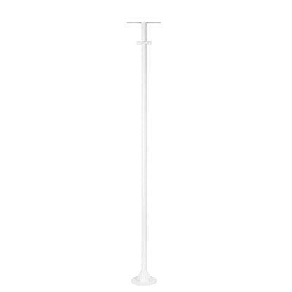 HELIOS-280 GLB-000-0004 Galvanized Metal Lighting Pole for Outdoor Photovoltaic Projector - RAL 9016 Matte White - L35 × W25 × H280